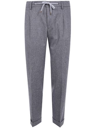 Barba Pants Wool 100% Virgin Wool Roma Chino Trousers