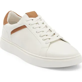 Nordstrom Rack Alder Casual Sneaker in White- Tan at Nordstrom Rack, Size 10.5