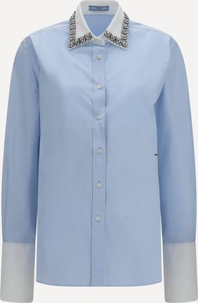 Prada Jewel-embellished collar Shirt Female 38