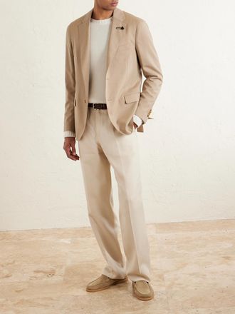 Lardini Embellished Virgin Wool Suit Jacket