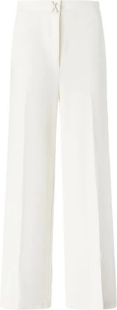 Genny Pantaloni con dettaglio incrociato - Bianco