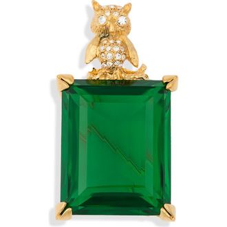 Kenneth Jay Lane Crystal Bird Pin in Gold at Nordstrom Rack