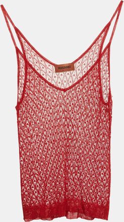 Missoni Red Open Knit Camisole