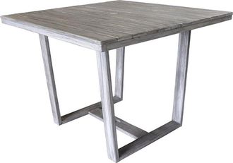 Courtyard Casual Bay Side Teak 5Pc 39In Square Dining Set