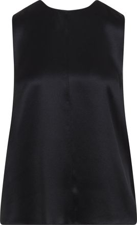 Tom Ford Black Charmeuse Silk Top-Donna