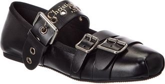 Dior Punk Leather Ballet Flat