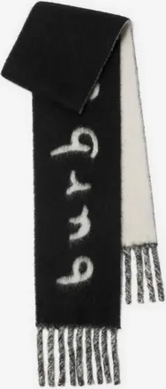 Burberry Reversible Logo Alpaca Wool Blend Scarf