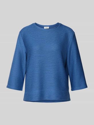s.Oliver Red Label Relaxed Fit Sweatshirt mit Strukturmuster in Blau, Gr&ouml;&szlig;e 40