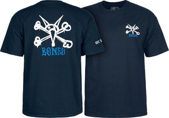 Powell Peralta Rat Bones T-Shirts, Navy, 3XL