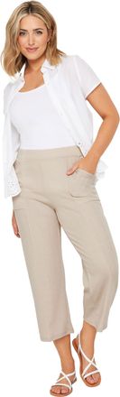 M&Co Womens Stone Brown Pocket Detail Culottes - Womens