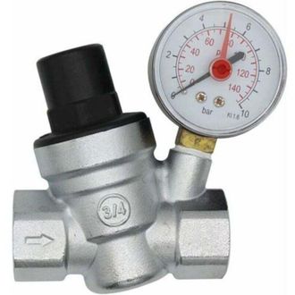 OEM V&aacute;lvula Reductora De Presi&oacute;n De Agua Dn20 De 3/4 De Pulgada, Regulador De Presi&oacute;n De Agua Con Man&oacute;metro