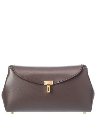 Toteme T Lock Mini Leather Clutch
