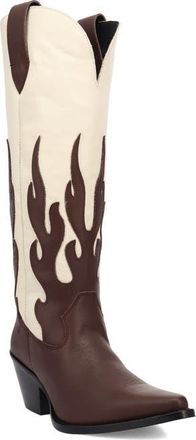 Dingo Burnin Love Knee High Western Boot in Brown at Nordstrom, Size 8.5