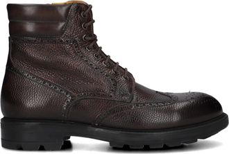 Magnanni Leren Veterlaarzen - Heren - Veterlaarzen - Bruin - 45 EU - Leer - Schoenen