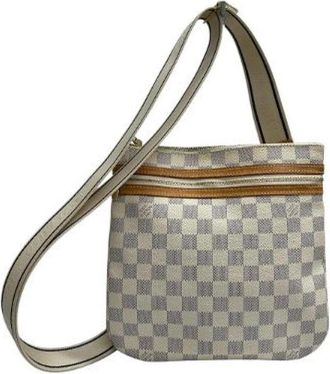 Louis Vuitton Pre-owned Damier Azur Schoudertas - Dames - Vintage Schoudertas - Blauw - ONE Size - Vintage