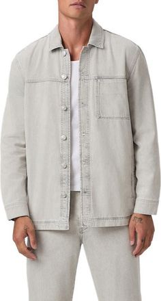 Paige Isaiah Cotton Denim Button-Up Shirt Jacket in Fuentes at Nordstrom, Size Xx-Large