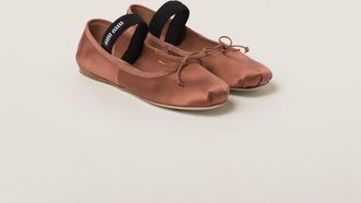 Miu Miu Satin ballerinas