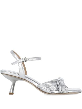 Ash 70mm knotted ankle-strap sandals - Silver