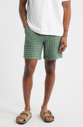 OAS Waffle Porto Shorts in Green at Nordstrom, Size Xx-Large