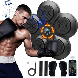 OEM M&aacute;quina De Boxeo Musical Para Adultos, 9 Velocidades, Objetivo, Boxeo, Pared, M&uacute;sica, Boxeo Musical Profesional, Para Adultos Y Ni&ntilde;os Con Espacio Inte