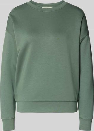 Moss Copenhagen Sweatshirt mit Rundhalsausschnitt Modell Ima in Khaki, Gr&ouml;&szlig;e L/XL