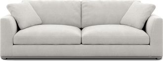 Castlery Hamilton Sofa Customized, Performance Fleece, Medium Grey, Spill Resistant, Removable Covers by Castlery