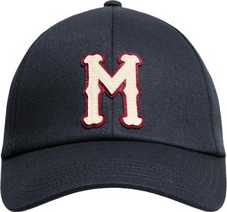 Moncler Moncler Cotton Gabardine Baseball Cap, Men, Blue, Size: One Size