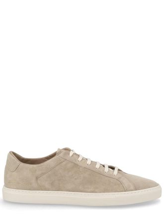 Common Projects White Achilles Suede Low-Top Sneakers