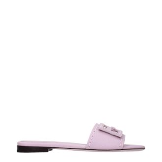Fendi Mujers Sandalias Y Zuecos Piel Rosa/Rosa Pastel