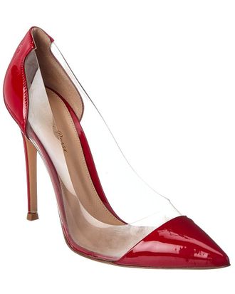 Gianvito Rossi Plexi 105 Patent & Vinyl Pump
