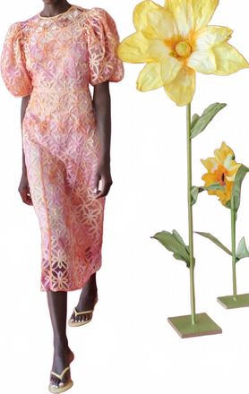 Celia B Samphire Midi Dress In Orange