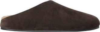 The Row Hudson Slide - Dames - Slip ons - Bruin - 38 EU - Leer - Schoenen