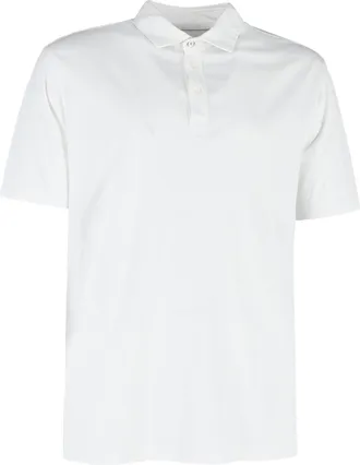 Brunello Cucinelli Short Sleeve Polo Shirt in White Cotton