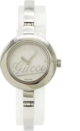 Gucci Pre-owned Watches, female, White, Size: ONE SIZE Pre-owned Vintage Stainless Steel Watch