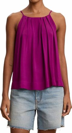 Velvet Piper Tank Top In Grapes