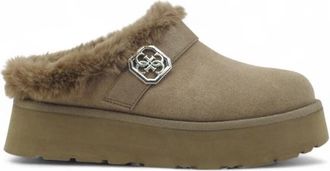 Guess Dolmana Sabot - Dames - Pantoffels - Bruin - 39 EU - Polyester - Schoenen