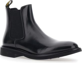 Doucal's Mens Ankle Boots Genova Horsebit Black Calf Leather