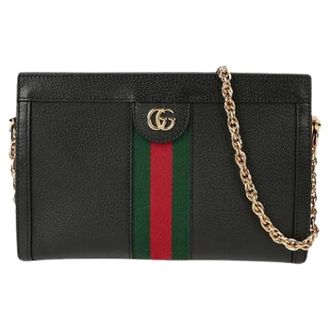 Gucci Pre-owned Cross Body Bags, female, Black, Size: ONE SIZE Pre-owned Ophidia Small Shoulder and Crossbody Bag