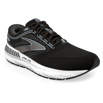 Brooks Womens Ariel Gts 23 Running Shoe In Black/grey/white