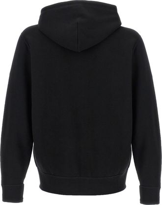 Polo Ralph Lauren Logo-Embroidered Cotton Hoodie - Black