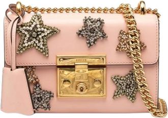 Gucci Pre-owned Cross Body Bags, female, Pink, Size: ONE SIZE Pre-owned Cross Body Bag