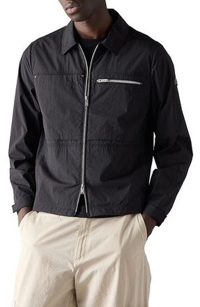 Moose Knuckles Topflight Water Repellent Shirt Jacket in Black at Nordstrom, Size X-Large