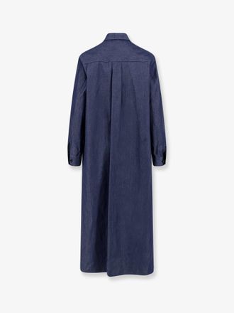 Hev&ograve; Chemisier Dress - Blue