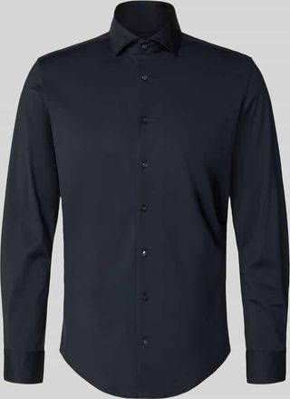 Seidensticker Slim Fit Business-Hemd mit Haifischkragen in Black, Gr&ouml;&szlig;e 38