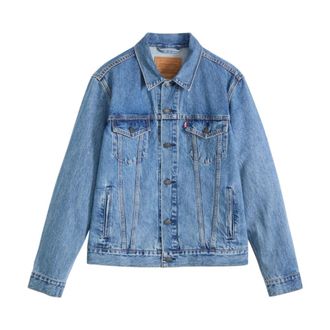 Levi's Trucker Jacket - Heren - Spijkerjassen - Blauw - S - Katoen - Jassen