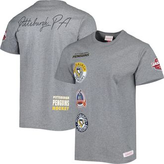 Mitchell & Ness Mens Mitchell & Ness Heather Gray Pittsburgh Penguins City Collection T-Shirt at Nordstrom, Size Small