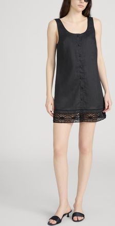 Frame Denim The Heirloom Sleeveless Minidress in Black at Nordstrom, Size X-Large