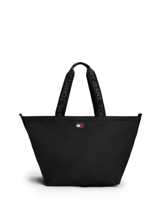 Tommy Jeans Tragetasche TOMMY JEANS TJW ESS DAILY TOTE, Damen, Gr. B/H/T: 52cm x 31cm x 26cm, schwarz, Textil, Taschen Tragetasche, Damen Umh&auml;ngetasche, Shopper m