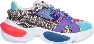 Fila Multi-Color Chunky Sneakers With Tubular Sole