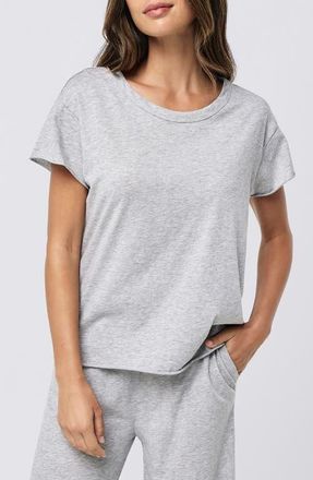 Papinelle Sleepwear Jada Organic Cotton Pajama Top in Grey at Nordstrom, Size X-Small